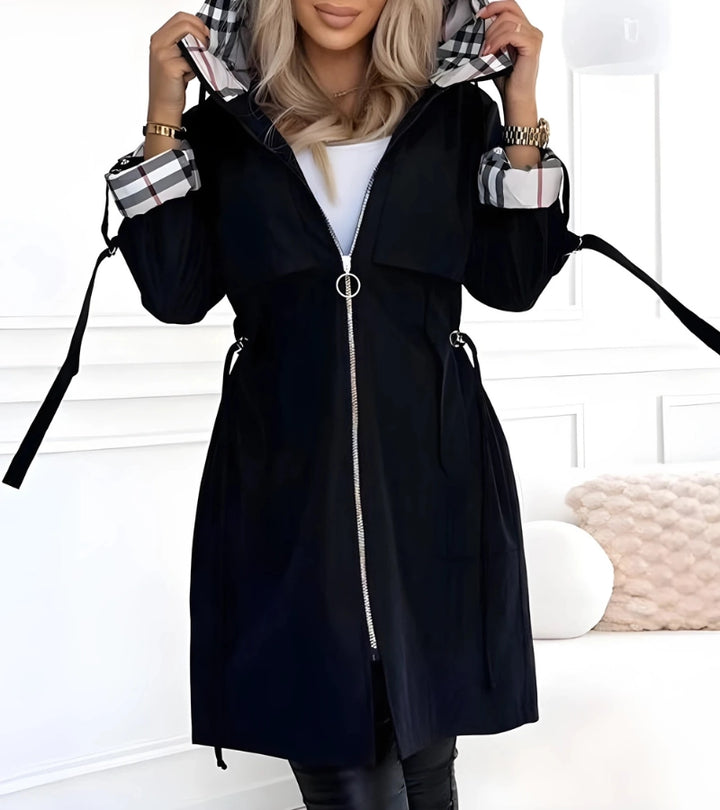 Natalie | Cappotto in cotone misto impermeabile