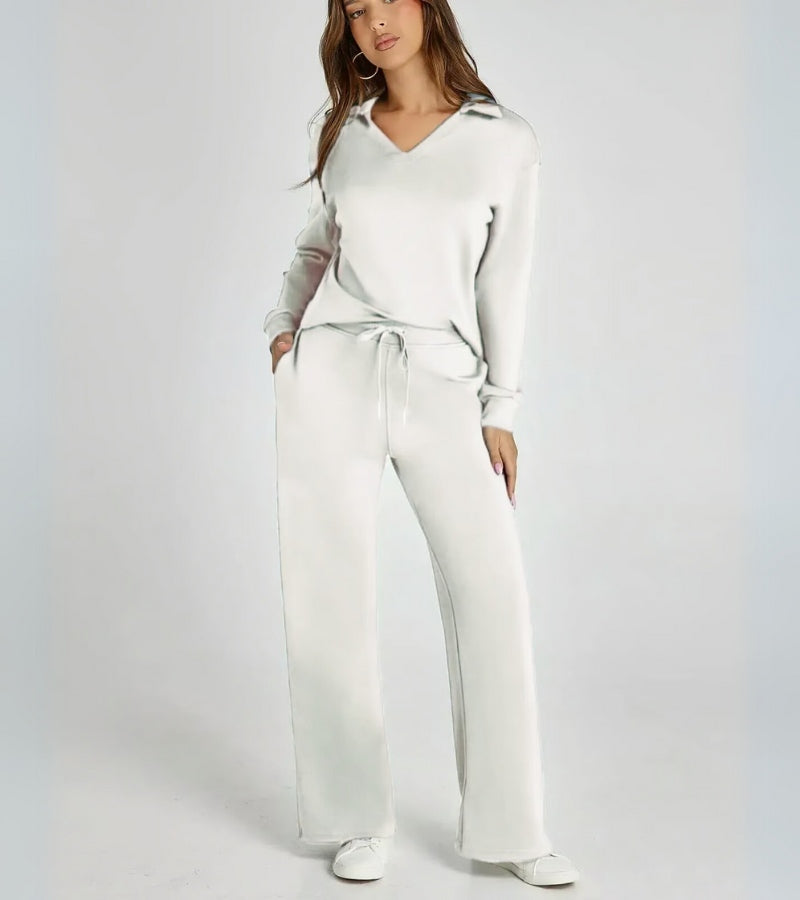 Alivia | Completo a Due Pezzi con Pantaloni a Zampa