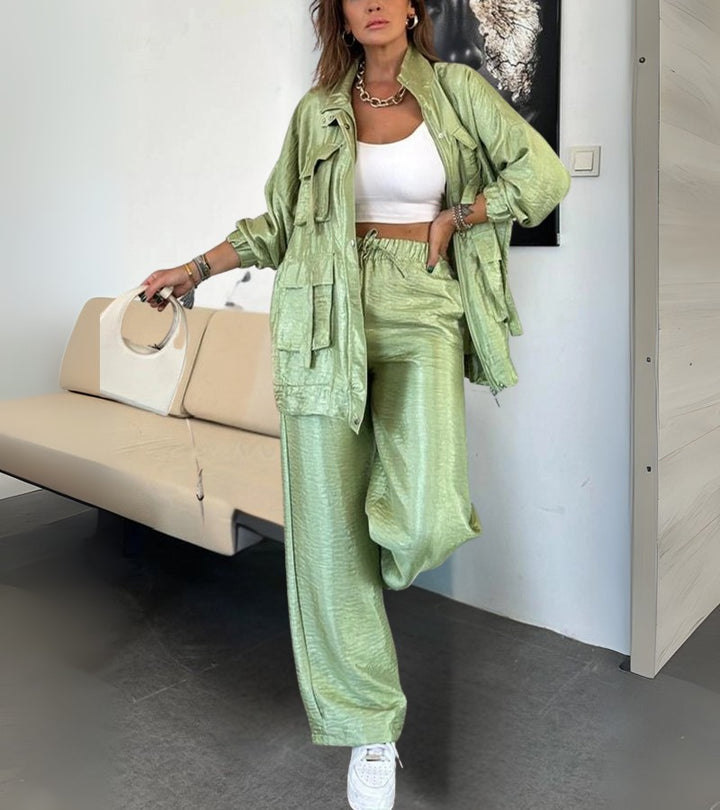 Tiziana | Set due pezzi con pantaloni dritti