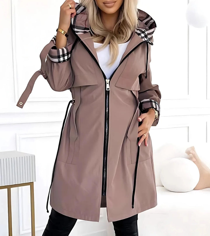 Natalie | Cappotto in cotone misto impermeabile