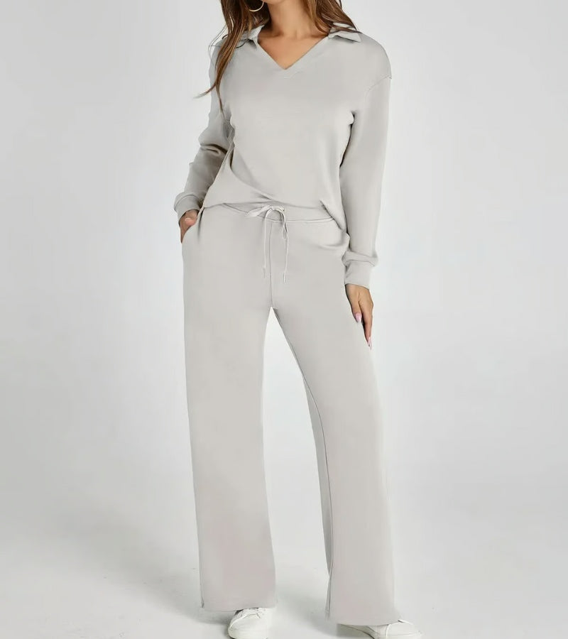 Alivia | Completo a Due Pezzi con Pantaloni a Zampa
