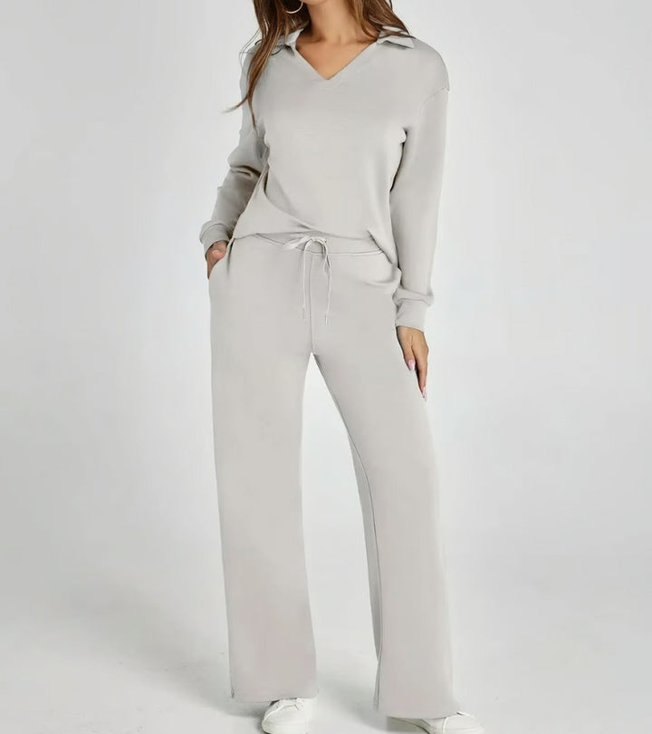 Alivia | Completo a Due Pezzi con Pantaloni a Zampa