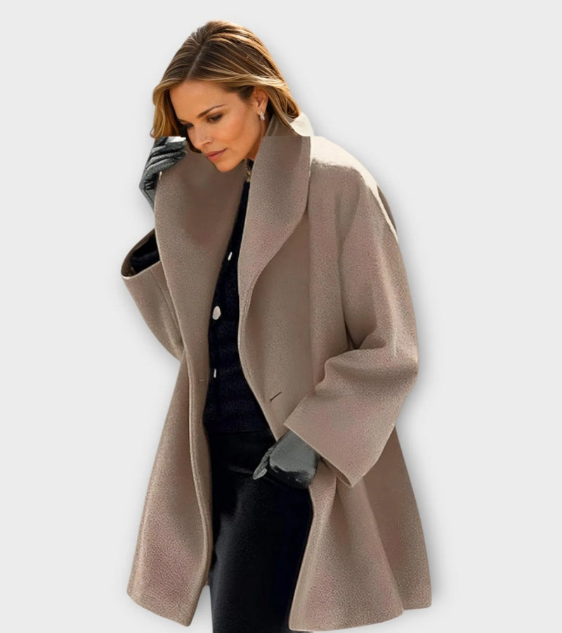 Josiane | Cappotto ampio con collo largo per donna