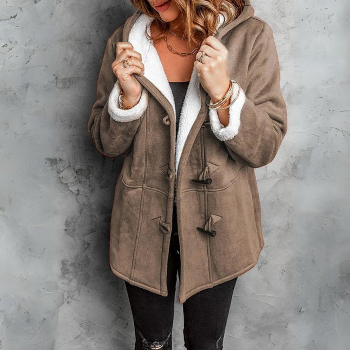 Amanda | Cappotto con Cappuccio a Media Lunghezza