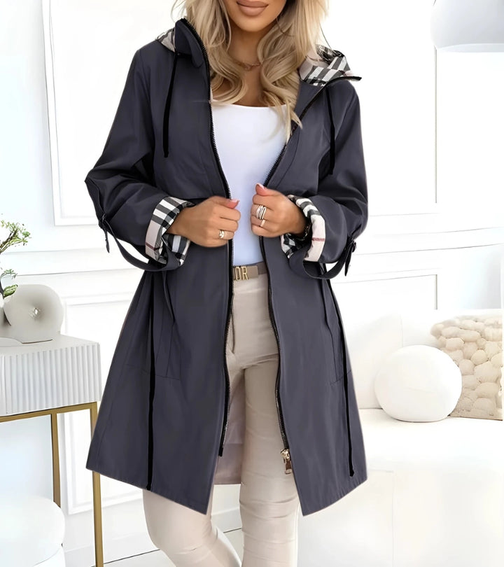 Natalie | Cappotto in cotone misto impermeabile