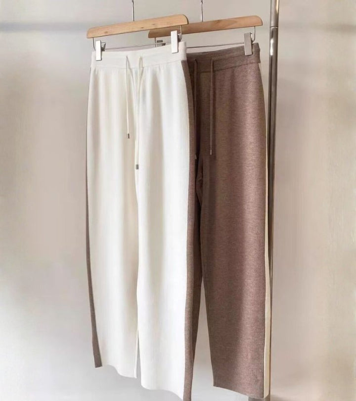 Sandy | completo due pezzi a righe in maglia