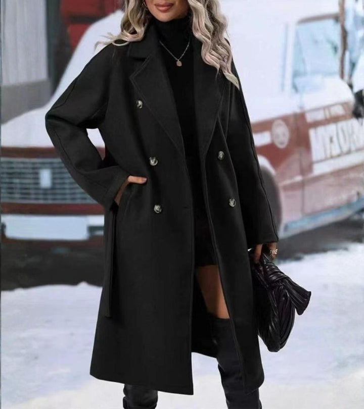 Piera | Cappotto lungo con revers