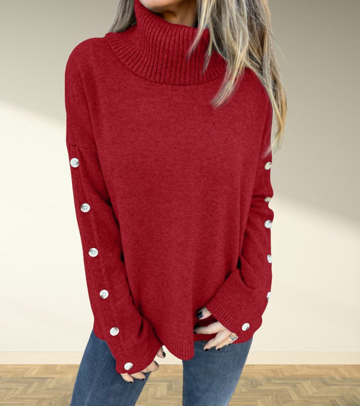 Nadia | Maglione con bottoni metallici