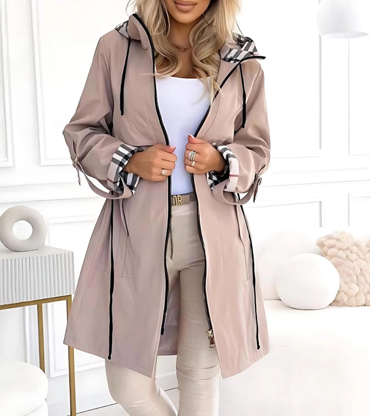 Natalie | Cappotto in cotone misto impermeabile