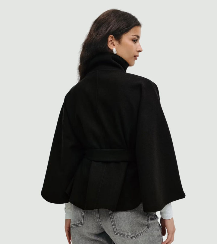 Sarille | Mantella-cappotto con cintura chic in vita
