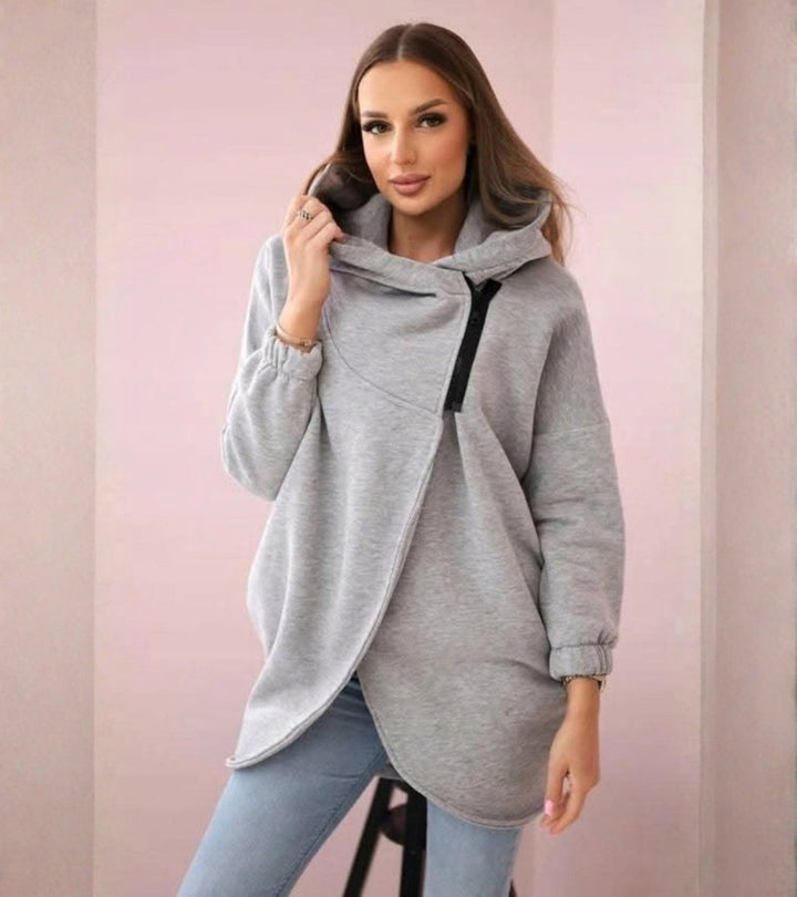 Marta | Felpa asimmetrica con cappuccio