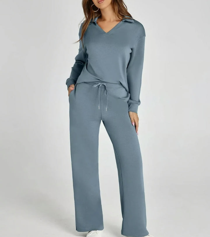 Alivia | Completo a Due Pezzi con Pantaloni a Zampa
