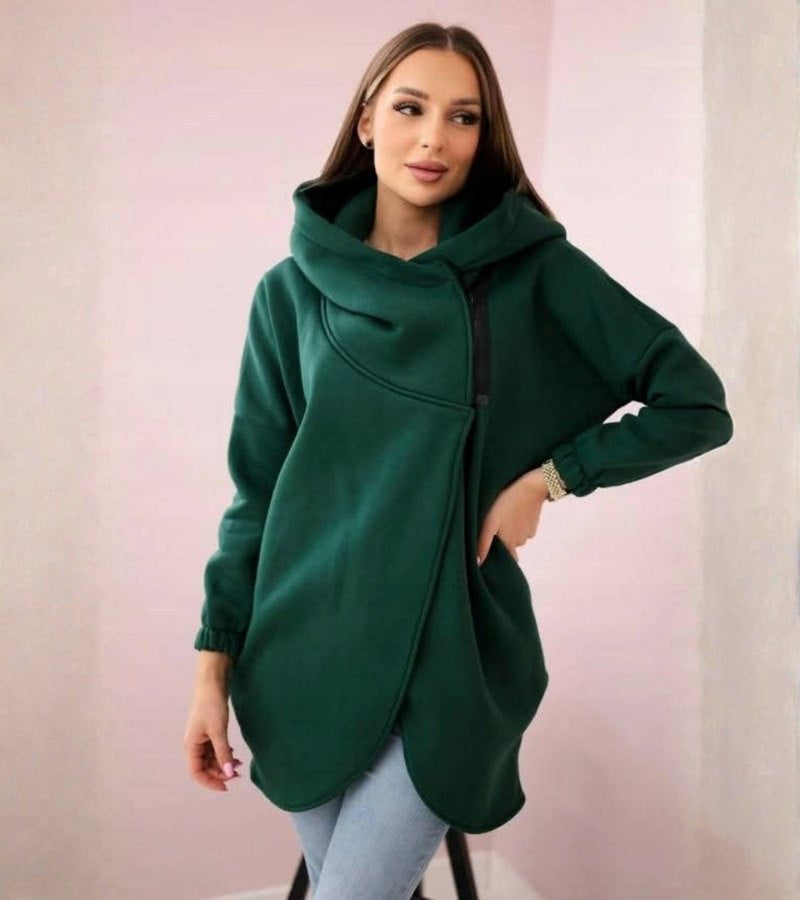 Marta | Felpa asimmetrica con cappuccio