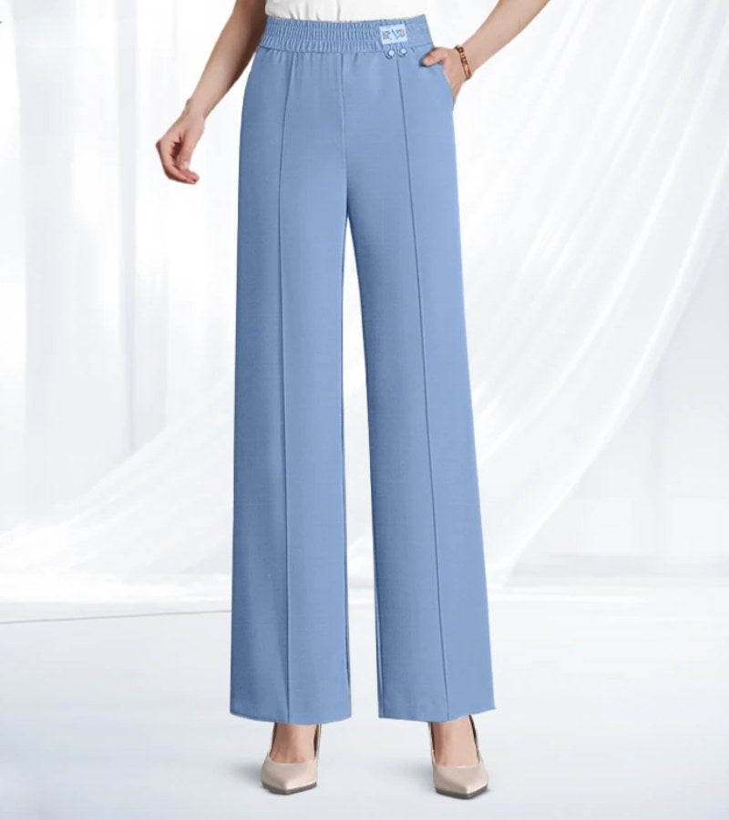 Silvia | Pantaloni a vita alta morbidi ed eleganti