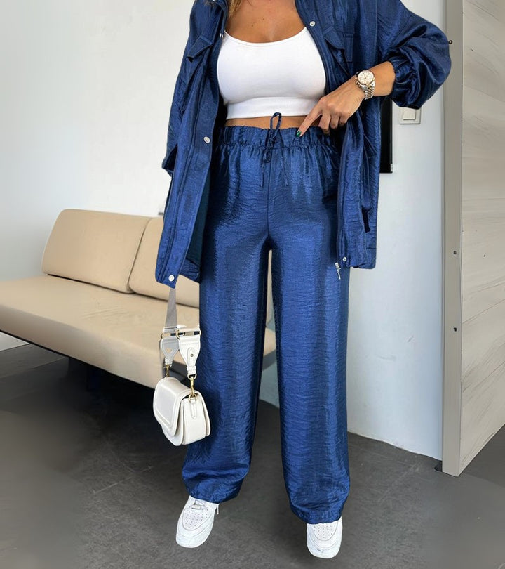 Tiziana | Set due pezzi con pantaloni dritti