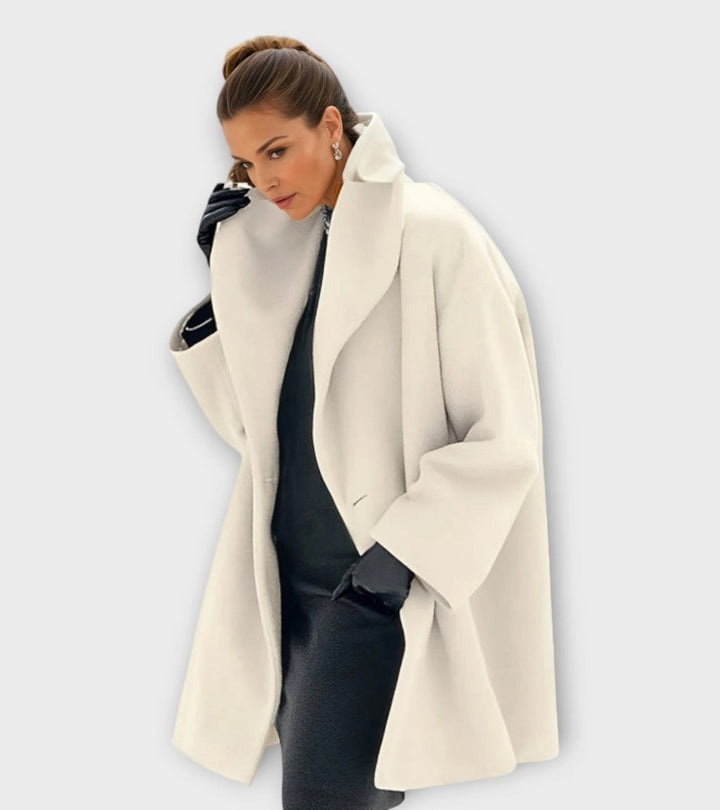 Josiane | Cappotto ampio con collo largo per donna