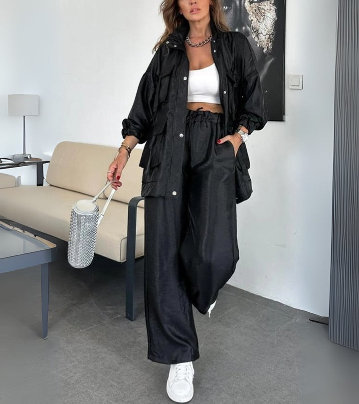 Tiziana | Set due pezzi con pantaloni dritti