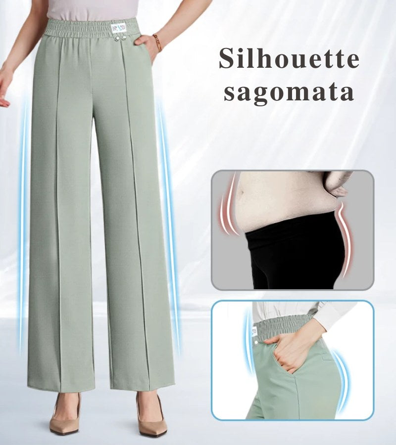 Silvia | Pantaloni a vita alta morbidi ed eleganti
