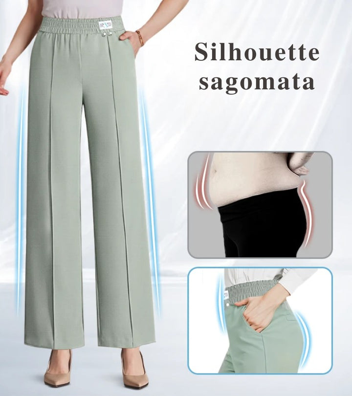 Silvia | Pantaloni a vita alta morbidi ed eleganti