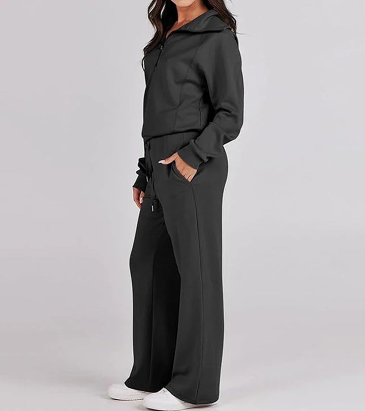 Rita | Completo Elegante a Due Pezzi con Pantaloni a Zampa