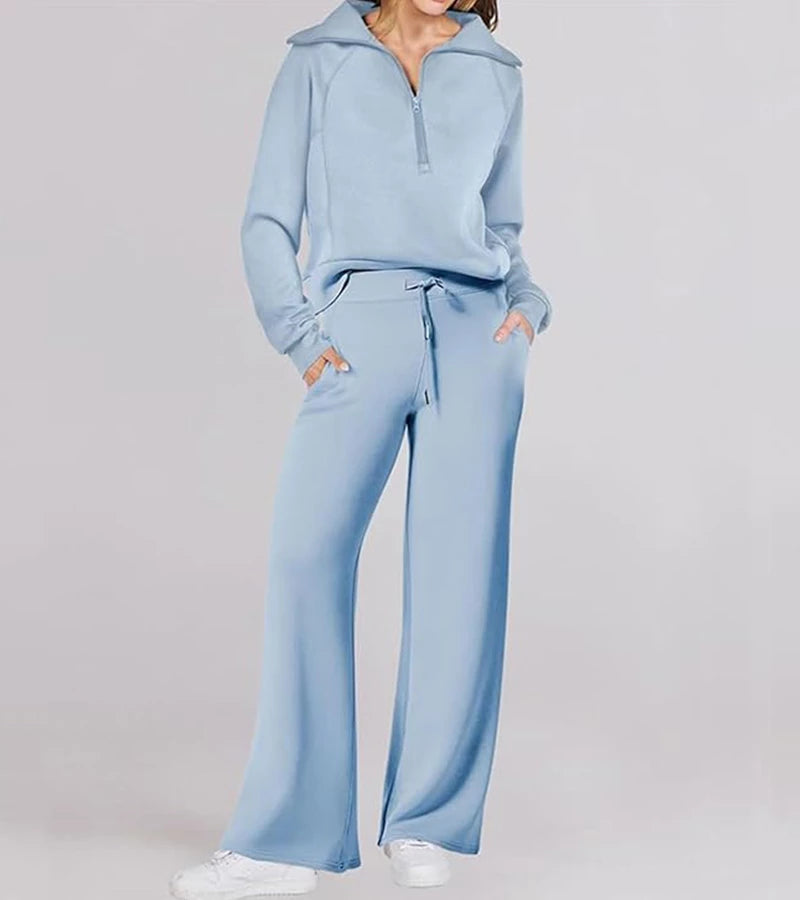 Rita | Completo Elegante a Due Pezzi con Pantaloni a Zampa