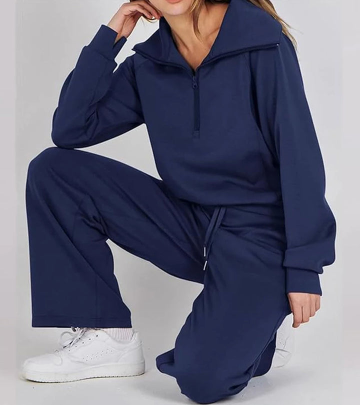 Rita | Completo Elegante a Due Pezzi con Pantaloni a Zampa