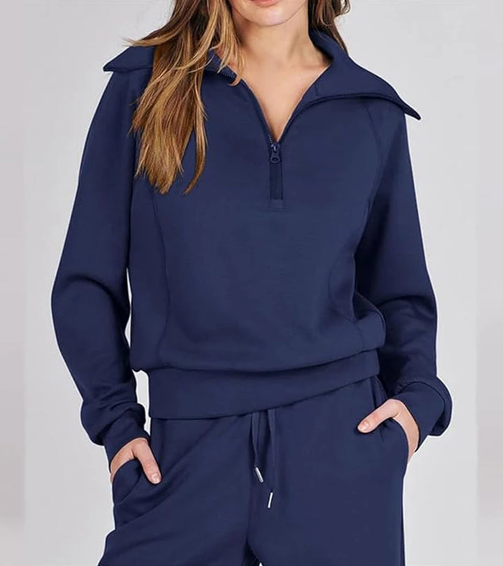 Rita | Completo Elegante a Due Pezzi con Pantaloni a Zampa