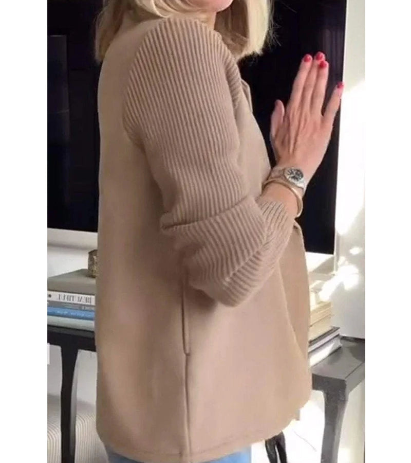 Romaisa | Cappotto blazer casual con maniche a coste