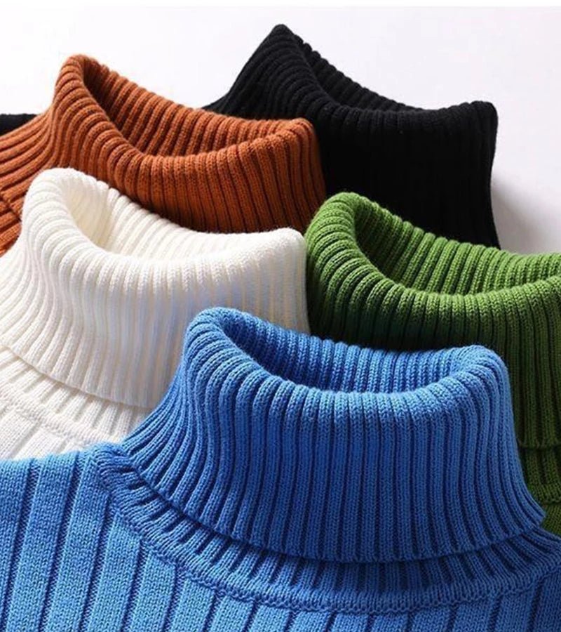 Andro | Maglione a collo alto a coste elegante