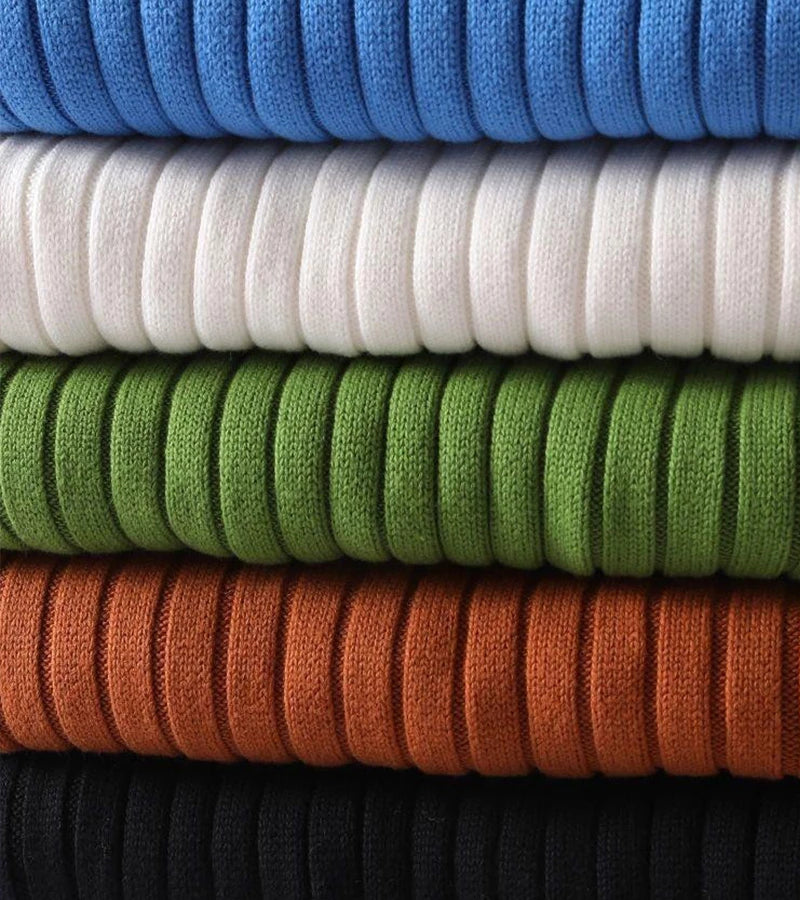 Andro | Maglione a collo alto a coste elegante