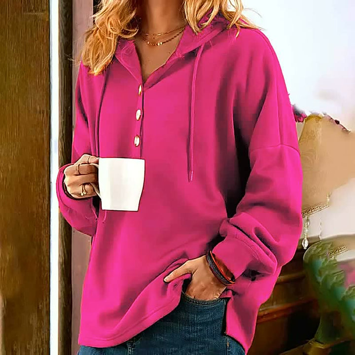Robyo | Felpa con cappuccio casual con bottoni