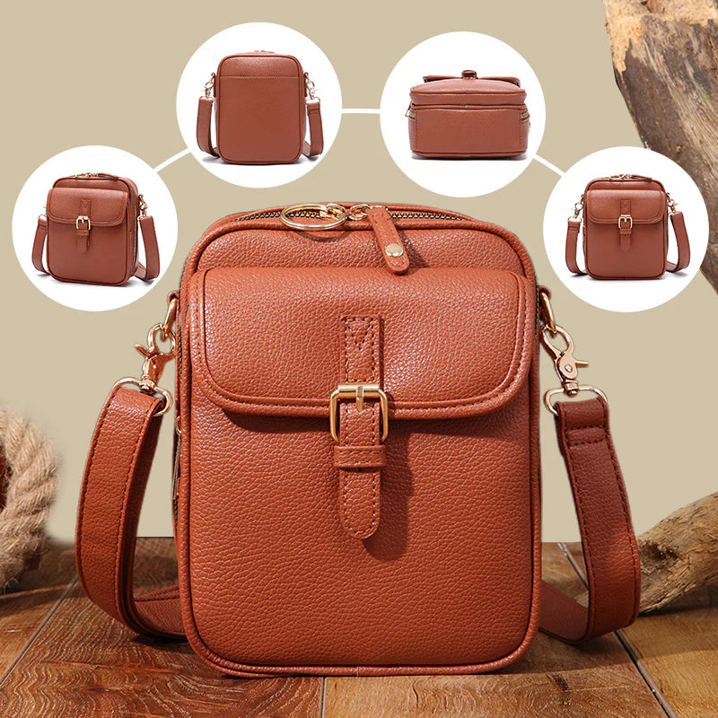 Judit | Borsa a tracolla vintage multi-tasche - stile e grande capacità