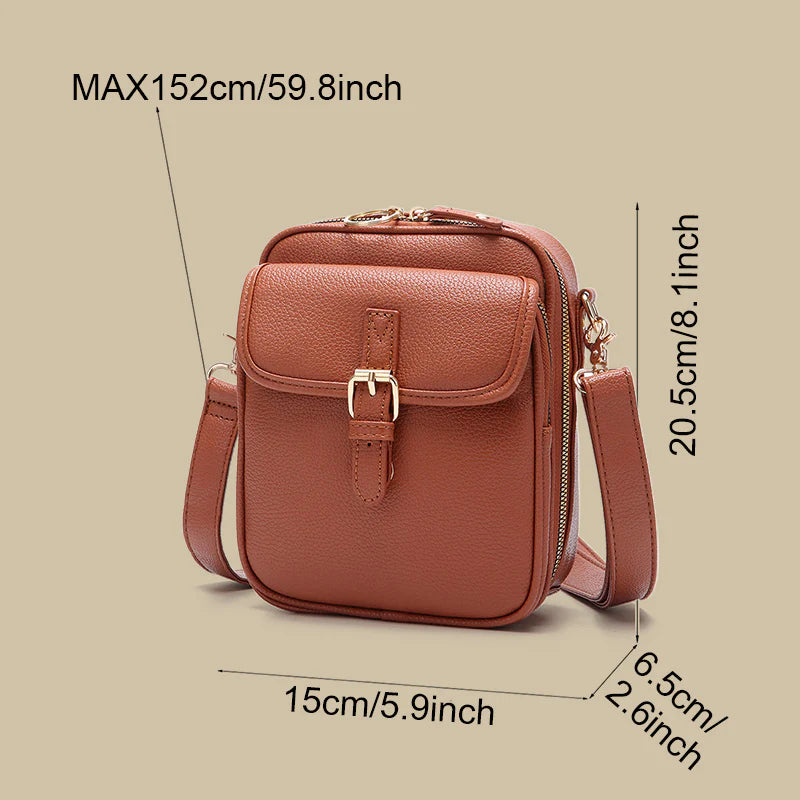 Judit | Borsa a tracolla vintage multi-tasche - stile e grande capacità