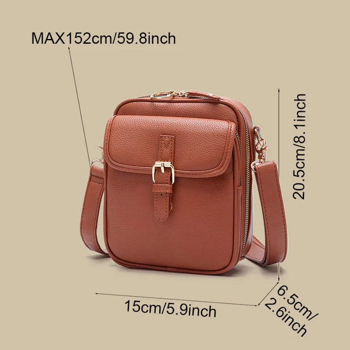 Judit | Borsa a tracolla vintage multi-tasche - stile e grande capacità