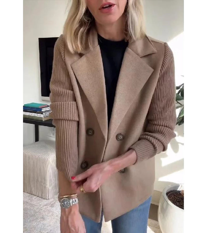 Romaisa | Cappotto blazer casual con maniche a coste