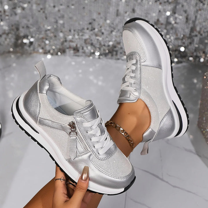 Pura | Sneakers di tendenza comode & stilose - Design con zip elegante