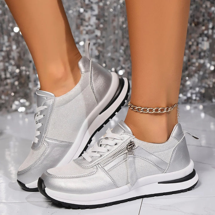 Pura | Sneakers di tendenza comode & stilose - Design con zip elegante