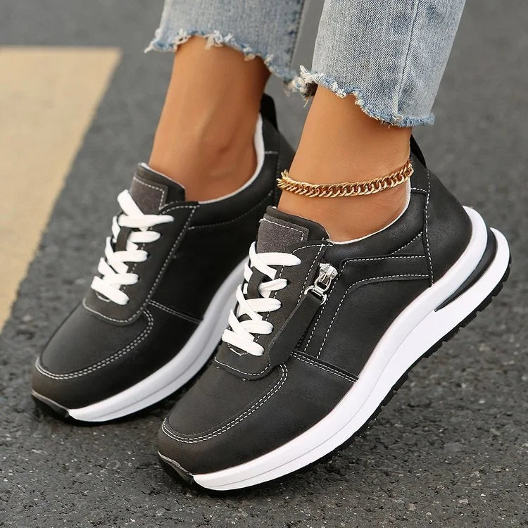 Pura | Sneakers di tendenza comode & stilose - Design con zip elegante