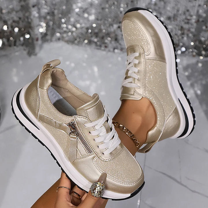 Pura | Sneakers di tendenza comode & stilose - Design con zip elegante
