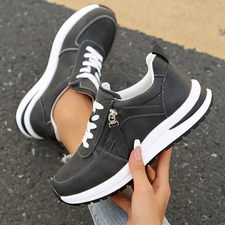 Pura | Sneakers di tendenza comode & stilose - Design con zip elegante