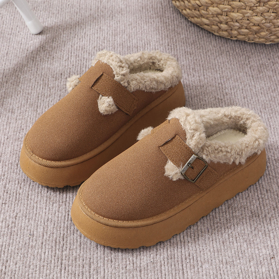 Thick-soles warm cotton slippers